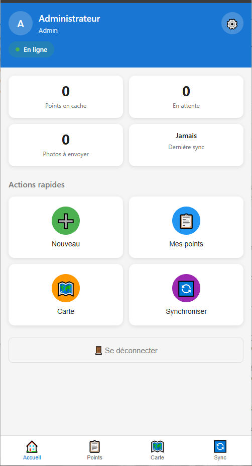 Relevé terrain mobile GéoClic - Inventaire sur smartphone